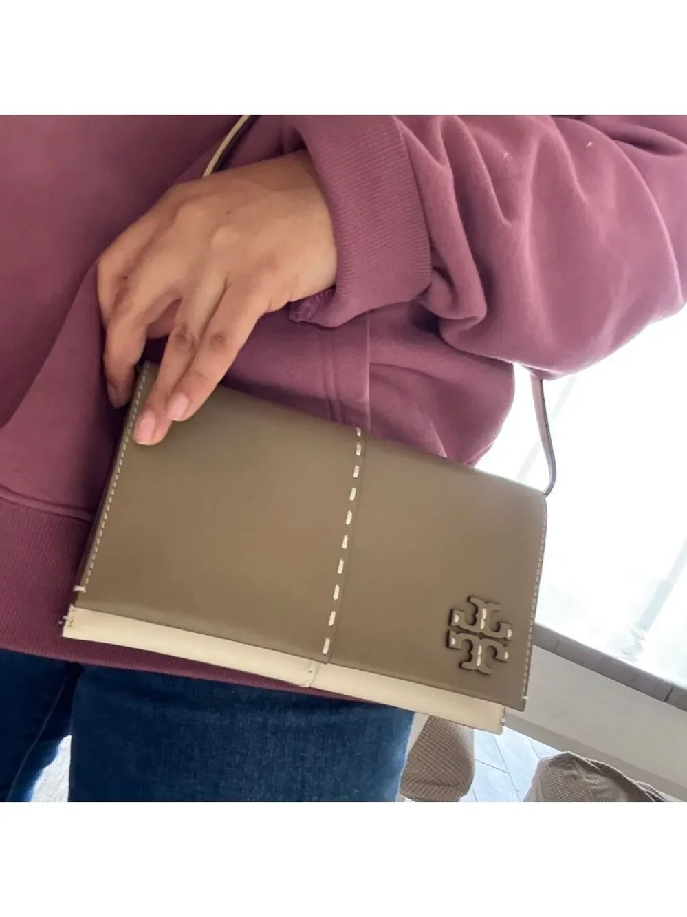 NWT!!Tory Burch McGraw wallet crossbody with zip cardholder
